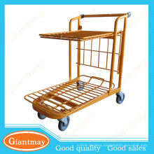 two tiers flatform hand trolley